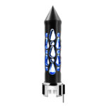 Thread-On Brooklyn Style Spike Gearshift Knob With LED 13/15/18 Speed Adapter-Matte Black/Blue LED - Image 3