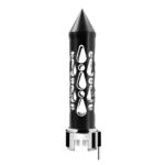 Thread-On Brooklyn Style Spike Gearshift Knob With LED 13/15/18 Speed Adapter-Matte Black/White LED - Image 3