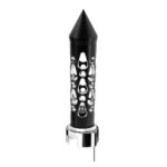Thread-On Brooklyn Style Spike Gearshift Knob With LED 13/15/18 Speed Adapter-Matte Black/Green LED - Image 2