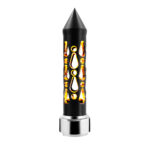 Thread-On Brooklyn Style Spike Gearshift Knob With LED 9/10 Speed Adapter-Matte Black/Amber LED - Image 5