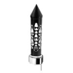 Thread-On Brooklyn Style Spike Gearshift Knob With LED 9/10 Speed Adapter-Matte Black/White LED - Image 2