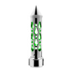 Brooklyn Style Spike Gearshift Knob With LED 13/15/18 Speed Adapter - Chrome/Green LED - Image 5