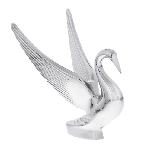 Die-Cast Swan Hood Ornament - Chrome 72001