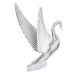 Die-Cast Swan Hood Ornament - Chrome - Image 4