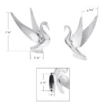 Die-Cast Swan Hood Ornament - Chrome - Image 8