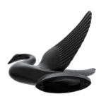 Die-Cast Swan Hood Ornament - Matte Black - Image 4