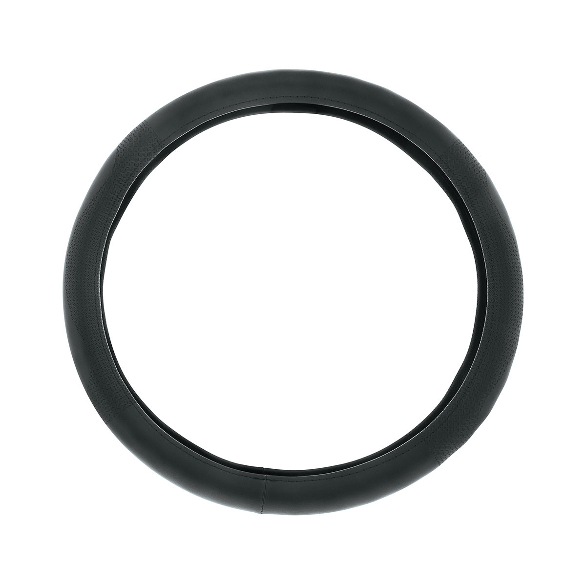 18" Leatherette Steering Wheel Cover-Black 88034