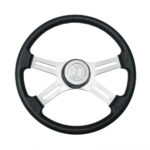 18" Polyurethane Rim 4 Spoke Steering Wheel With Horn Bezel 88354