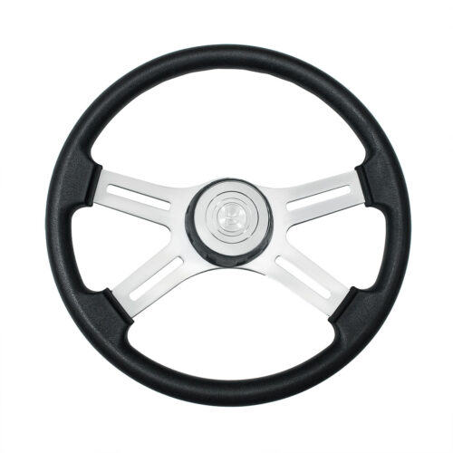 18" Polyurethane Rim 4 Spoke Steering Wheel With Horn Bezel 88354