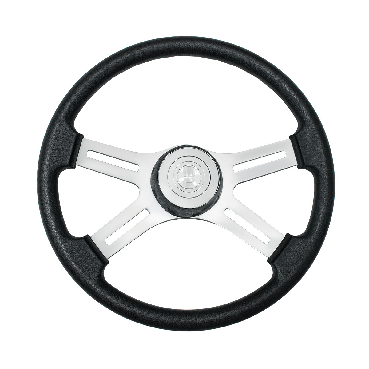 18" Polyurethane Rim 4 Spoke Steering Wheel With Horn Bezel 88354