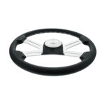 18" Polyurethane Rim 4 Spoke Steering Wheel With Horn Bezel - Image 2