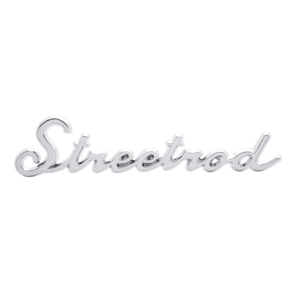 Chrome "Streetrod" Script Emblem With Stud A6202
