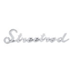 Chrome "Streetrod" Script Emblem With Stud A6202