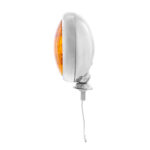 12V Vintage Chrome Fog Light, Amber Lens - Image 4