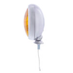 12V Vintage Chrome Fog Light, Amber Lens - Image 5
