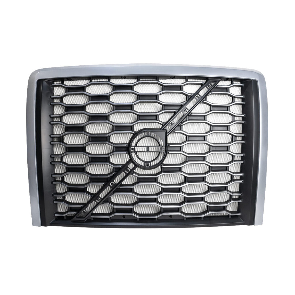 Grille With Bug Screen For 2018-2024 Volvo VNL-Silver 21826