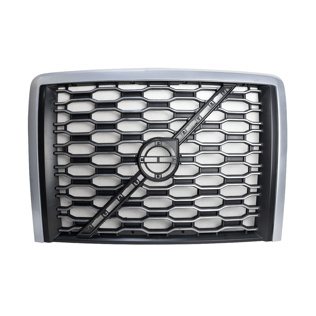 Grille With Bug Screen For 2018-2024 Volvo VNL-Silver 21826