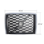 Grille With Bug Screen For 2018-2024 Volvo VNL-Silver - Image 8