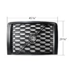 Grille With Bug Screen For 2018-2024 Volvo VNL-Black - Image 5