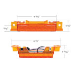 6 LED Competition Series Exterior Visor Light For 1996-2024 Volvo VNL-Amber LED/Amber Lens - Image 6