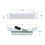 6 LED Competition Series Exterior Visor Light For 1996-2024 Volvo VNL-Amber LED/Clear Lens(5 Pcs) - Image 8
