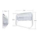 Chrome Plastic Fairing Latch Cover For 2018-2024 Volvo VNL-Passenger Front - Image 6