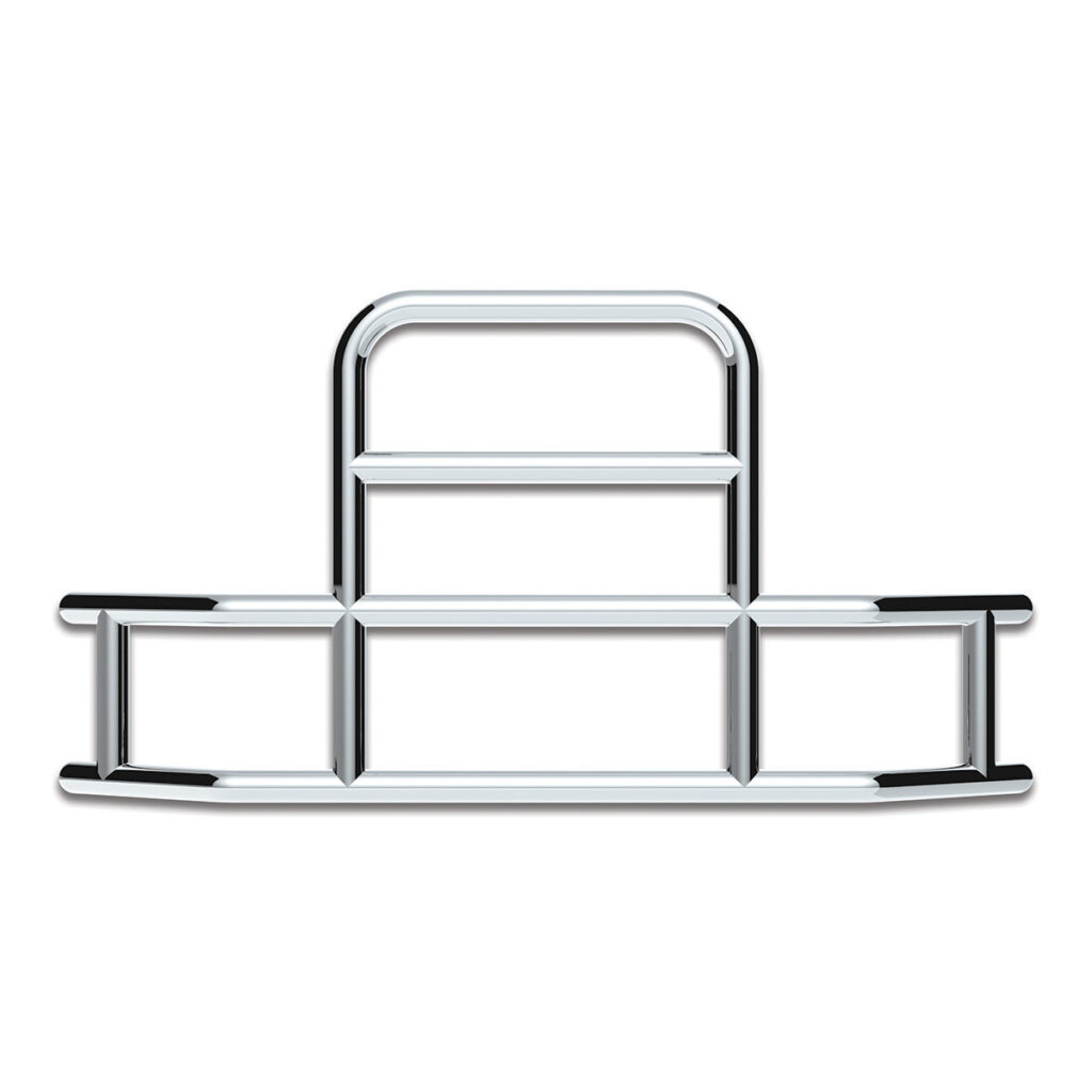 HighwayShield I85 R-304 Stainless Steel Grille Guard & Bracket Kit For 2003-2017 Volvo VNL 80059